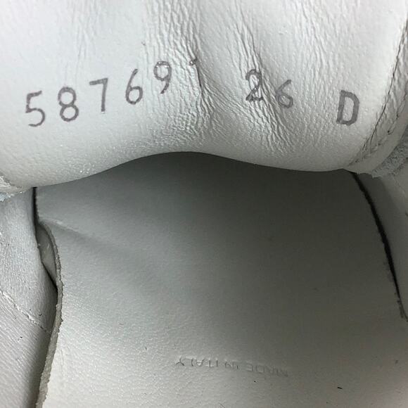 Alexander McQueen Molly Kids White Luster Red leather sneakers SZ 26 or 9.5 EUC - Picture 9 of 16